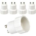 Miniatyrbild 1 av 5: GU10 till E14 Adapter, GU10 till E14 Ljuslampans Basomvandlare Lampans Sockel Adapterhållare, Maximal Effekt 200W, 0250V, 5-pack.