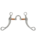 Miniatyrbillede 1 af 5: Rustfrit Snaffle Bid Hestebid Western Snaffle Bid til Træningsbid med Kobberport