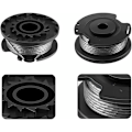 Miniatyrbillede 4 af 5: 5 stk. F016800569 erstatningsspoler til Bosch EasyGrassCut buskrydder, F016800385 trimmer erstatningsspole kompatibel med ART 23SL og A