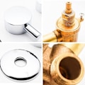 Miniatyrbillede 3 af 3: 1 stk. 3-vejs Bruserkabine Udløb, Bruserkabine Blandingsbatteri, Vand Bruser Blandingsbatteri Gevind/Intubation, til Kabine eller Dampbad Intubation 12-12,5 cm..