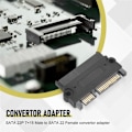 Miniatyrbillede 4 af 5: SATA 22P 7+15 Han til SATA 22Pin Konverter Adapter