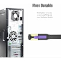 Pikkukuva 4 / 5: 3m Cat7 RJ45 Ethernet-kaapeli jatkokappale, nopea Ethernet-jatkokaapeli - 10 Gbps, RJ45-uros naaras verkkokaapeli, Cat7 Lan suojattu RJ45-johto