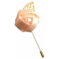 Miniatyrbillede 2 af 3: 12 stk. / sæt Brudgommens Boutonniere Bryllup Silke Rose Blomster Tilbehør Prom Brosche Mands Dragt Dekoration, Khaki