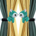Miniatyrbilde 4 av 5: 2PCS Gardinbindinger Tegneserie Ekorn Gardinbindinger Plysj Spenne Gardinbindinger Søte Gardin Holdback Gardin Klips Gardin Tilbehør for Chil