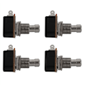 Miniatyrbillede 1 af 5: 4X Guitar Pedal 2-polet SPST Momentary Effekt Tryk-knap Fodkontakt