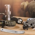 Miniatyrbilde 2 av 5: 8 stk Mini Pry Bar Rustfritt Stål Flat Bar Multifunksjon Pry Bar Mini Brekkjern Overlevelsesverktøysett