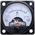 Miniatyrbillede 1 af 5: AC Rund Analog Panel Meter 0-3A Måle Amperemeter Gauge Sort