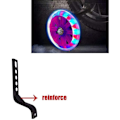 Miniatyrbilde 5 av 5: Treningshjul Flash Mute Hjul Stabilisator Monteringssett Kompatibelt for 12 14 16 18 20 Tommers Sykler, Svart