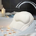 Pikkukuva 1 / 5: Ergonominen ylellinen kylpytyyny, jossa on 4D Air Mesh -teknologia ja 6 imukuppia, tukee päätä ja selkää, sopii kaikkiin kylpyammeisiin, porealtaisiin ja koti-kyliin（444