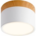 Miniatyrbillede 1 af 5: Overflademonteret Loft Spotlight Rund LED Sort Varmt Koldt Hvid Aluminium Loftlampe 12W 110mm 230V 6000K til Gang Soveværelse Spisestue Køkken