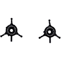Miniatyrbillede 2 af 5: 2 stk. C186 Swashplate til C186 C-186 RC Helikopter Flyvemaskine Drone Reservedele Opgraderingstilbehør