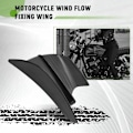 Miniatyrbilde 5 av 5: Aerodynamisk vingekit Spoiler vinge vindstrømsfeste for S1000RR V4 -10R R1, matt svart