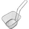 Miniatyrbillede 3 af 5: 8 stk. Firkantede Pommes Frites Kurve Individuelle Rustfrit Stål, Pommes Frites Serveringsfade Køkkenredskaber til Stegning af Mad Chips, Rejer, Løgringe