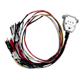 Miniatyrbilde 2 av 5: 2X 3 LED-lys med DB25 Boot Bench-kabel for SM2 PRO+ J2534 VCI Les Skriv ECU BATT VCC KLINE CAN-L