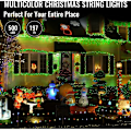 Miniatyrbilde 4 av 5: 10M Kobberjulelys, 1000 LED Kobberstrenglys, Vanntette IP65, Stjernelys, Grønn, for Innendørs Utendørs Dekorasjon, Hage, Jul, Fødsel