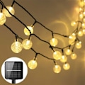 Miniatyrbilde 2 av 5: Feriebelysning LED Solar String Lights Bubble Crystal Ball String Lights 9.5M Utendørslampe for Eventyrlys Bryllupsfestdekorasjon-A