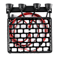 Miniatyrbilde 5 av 5: Metallbagasjebærer 115 x 107 mm med spotlights for CC01 CR01 D90 Axial SCX10 1/10 RC Crawler Car
