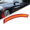 Miniatyrbilde 5 av 5: 1 par sidemarkering reflektor støtfanger 63147290093 63147290094 for F15 F85 X5 M 2014-2017 erstatning