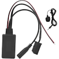 Miniatyrbilde 2 av 5: Bluetooth 5.0 AUX Lydadapter Håndfrisett med 8-pin Mikrofon for Ford 5000/6000 CD Stereo