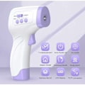 Miniatyrbillede 2 af 5: Voksen pandetermometer Infrarødt termometer med feberalarm 2 i 1 Kontaktfri pandetermometer med hukommelsesfunktion, LCD-display, infrarød