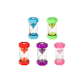 Miniatyrbillede 1 af 5: 5 Styks Sandur Timer Timeglas Børn Timeglas Tidsstyring 5, 10, 15, 20, 30 Minutter til Tandbørstning Brusebad Børnelegetøj Gave Køkken Hjem Kontor
