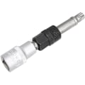 Miniatyrbillede 1 af 5: M10 Generator Remskive Socket Boremaskine med 33 Tænder Værktøj Socket Nøgle til Generator Remskive Center Bolt Ekstraktor