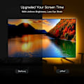 Miniatyrbild 2 av 5: COB TV LED-remsa 3m, 12V USB-dimmer COB-ljusremsa 3000K varmvit TV-bakgrundsbelysning CRI90+ 1440LEDs LED-linjär belysning för TV-bakgrundsbelysning PC sovrum kök