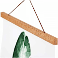 Miniatyrbillede 2 af 5: A4 magnetisk plakatramme - Træ - Til kunsttryk, soveværelse, stue og kontor Bredde: 30 cm-