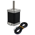 Miniatyrbillede 3 af 5: 42 Stepper Motor Højde 60mm Motor med 1000XH2.54 Kabler til 3D Printer Ekstruder CNC Dele (Sølv)