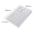 Miniatyrbilde 5 av 5: DIY Krystall Epoxy Resin Form Sminkeform Silikonform for Resin, Hjemmedekorasjon