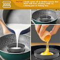Miniatyrbillede 5 af 5: 8 stk. Non-Stick engelske muffinringe til crumpets - rustfrit stål dobbeltvalsede ringe til muffins, pandekager