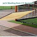 Miniatyrbillede 3 af 5: Beige Skyggedug Rektangulær Skygge Sejl 90% UV-Resistent Åndbar og Holdbar Skyggedug til Drivhus Pergola Have Swimmingpool 2mx3m(6.5x9