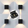 Miniatyrbillede 3 af 4: LED Vægskinne til Indendørs og Udendørs Brug 12 W Moderne Aluminium Vægskinne med Justerbar Strålevinkel Design Vandafvisende Vægskinne Op Ned Varmt W