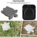 Miniatyrbillede 5 af 5: Skildpadde Paver Form Plast Brolægning Medium Betonforme Sten Trin For Have Indkørsel Form Brolægning Sti Form Gå Maker 15.74 x 13.39 x 1.50 I