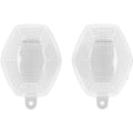 Miniatyrbilde 4 av 5: Front Venstre Høyre Blinklys Linse Hus Deksel Erstatning for SUZUKI DL 1000 V-Strom 2006-2012 Hvit