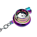 Miniatyrbilde 3 av 5: Bil Turbo Spinner Nøkkelring med Ekte Lyd og LED-lys Mini Turbolader Nøkkelring for Tilbehør Bilnøkler,A