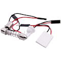 Miniatyrbild 3 av 5: Auto Super Bright White 18 COB LED Panel Bulb + T10 Festoon Adapters