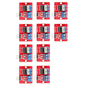 Pikkukuva 3 / 5: 10 kpl IRF520 MOS-ohjainmoduuli PWM-himmennin 0-24V Top Mosfet -painike IRF 520 ARM MCU:lle