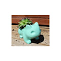 Miniatyrbillede 3 af 5: DIY Blomsterpot Sød Keramisk Kunst Potter Hjem Dekorative Keramisk Kunst Vase Grøn-