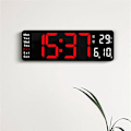 Miniatyrbild 5 av 5: Stor digital väggklocka fjärrkontroll temperatur datum veckodag display timer nedräkning bord väggklocka dubbla larm LED-klockor A