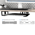 Miniatyrbillede 2 af 5: 3 stk. Laptop Stativ til Under Bordet, Passer til Laptop, Sort Bakke