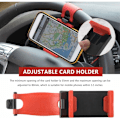 Miniatyrbilde 4 av 5: Bærbar elastisk bilhjulholder for 4S MP4 5 5S 5C smarttelefon PDA GPS