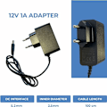 Miniatyrbild 2 av 5: Universal Nätadapter 12V DC 1A, AC 100-240V 50/60Hz, Adapter, Anslutbar Nätadapter/Kabel Längd 100cm (5.5 – 2.1mm Jackkontakt) Kompatibel med TV