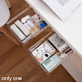Miniatyrbilde 4 av 5: Under Desk Skuff i Klar Plast - Skyvbar Under Desk Oppbevaringsskuff Skrivebordsskuff Skuff Under Skrivebord Tilbehør Til Skrivebordsskuff