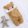 Miniatyrbild 3 av 5: Unisex Baby Swaddle Filt, Barnomsorg Ängel Bo Nest Sovsäck, Hooded Swaddle Sovsäck (1-3 Månader 70CM)