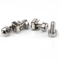 Miniatyrbillede 2 af 5: 100 stk. nikkelfarvede skruer med møtrik M6X16Mm til computer patch panel netværkstilbehør server PDU