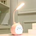 Miniatyrbillede 3 af 5: Tegneserie Bordlampe Øjenbeskyttelse Sød Skrivebordslampe Læselampe USB Genopladelig Børns Soveværelse Bordlampe, Fawn Grøn
