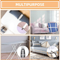 Miniatyrbilde 5 av 5: Justerbar Strammer for Sengetrekk (65cm til 200cm), Justerbar Hold-Ned Stropp Festesystem for Sengetrekk, Sofa, Strykebrett (Hvit, Pakke med 4)
