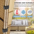 Miniatyrbillede 3 af 5: 8 stk. Havemøbelclips Anti-deformeret Rattan Møbelforbindelser til Udendørs Sofa Plastikklemmer Fletstol