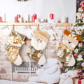 Miniatyrbilde 2 av 5: Jule Strømpe Stor Jule Strømpe Dekorasjon Glitter Snømann Juletre Henger Julepynt